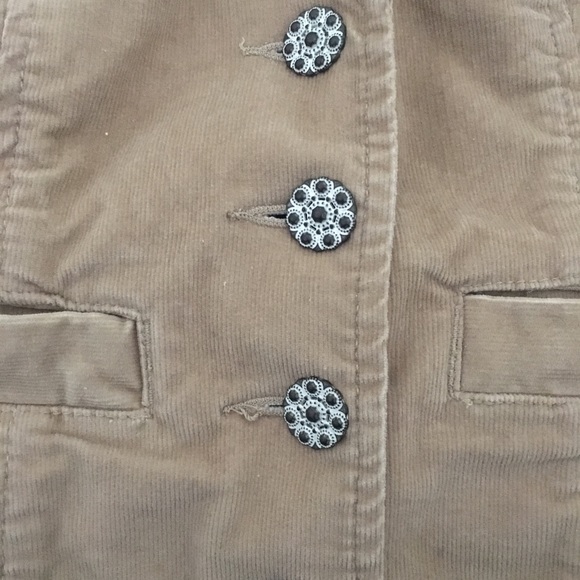 Guess fitted crop stretch corduroy vest NEVER WORN - Picture 3 of 6